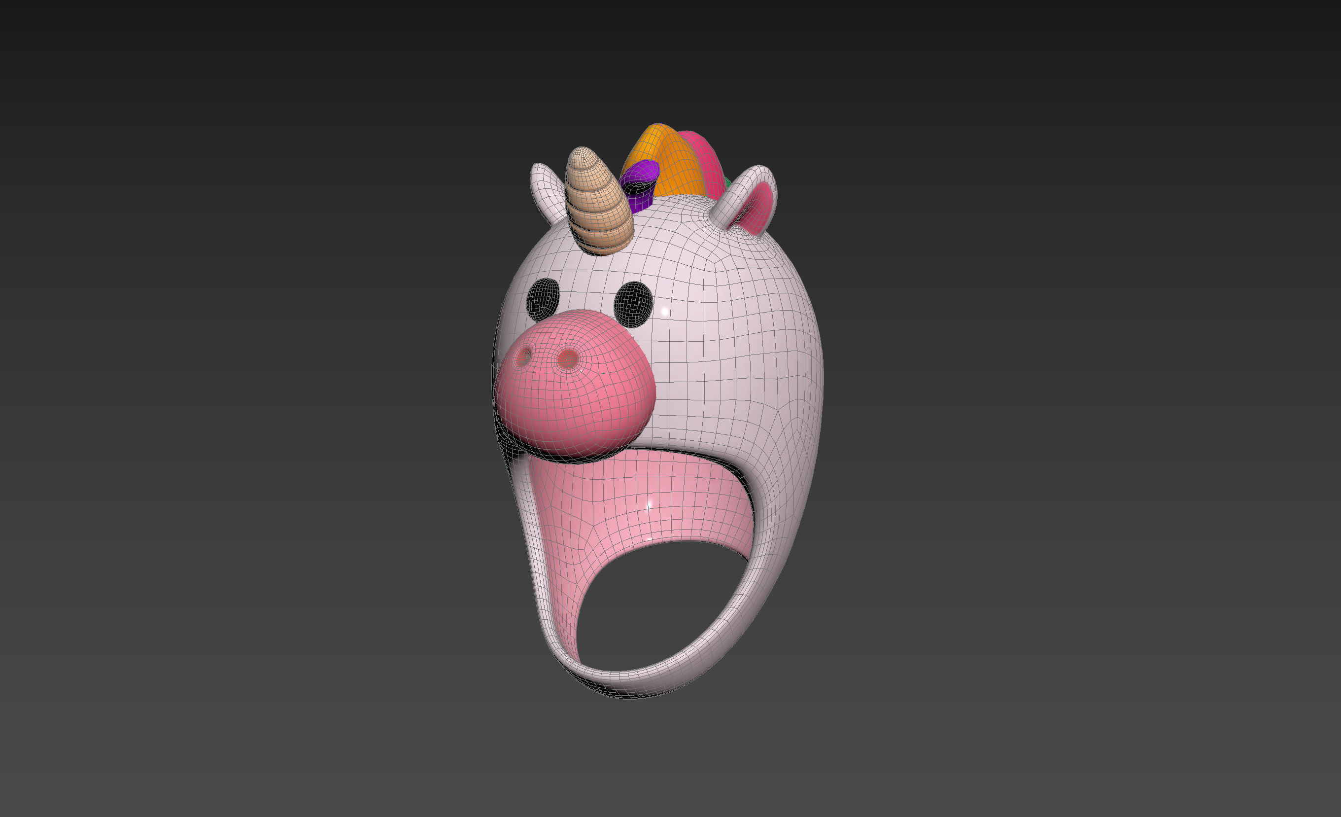 Prop046 Unicorn Hat 3D model_12