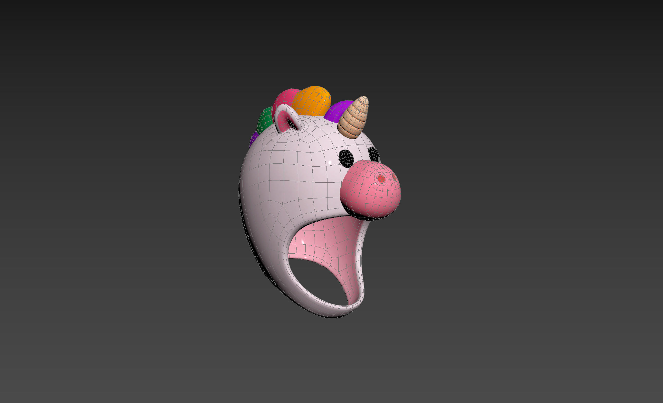 Prop046 Unicorn Hat 3D model_14