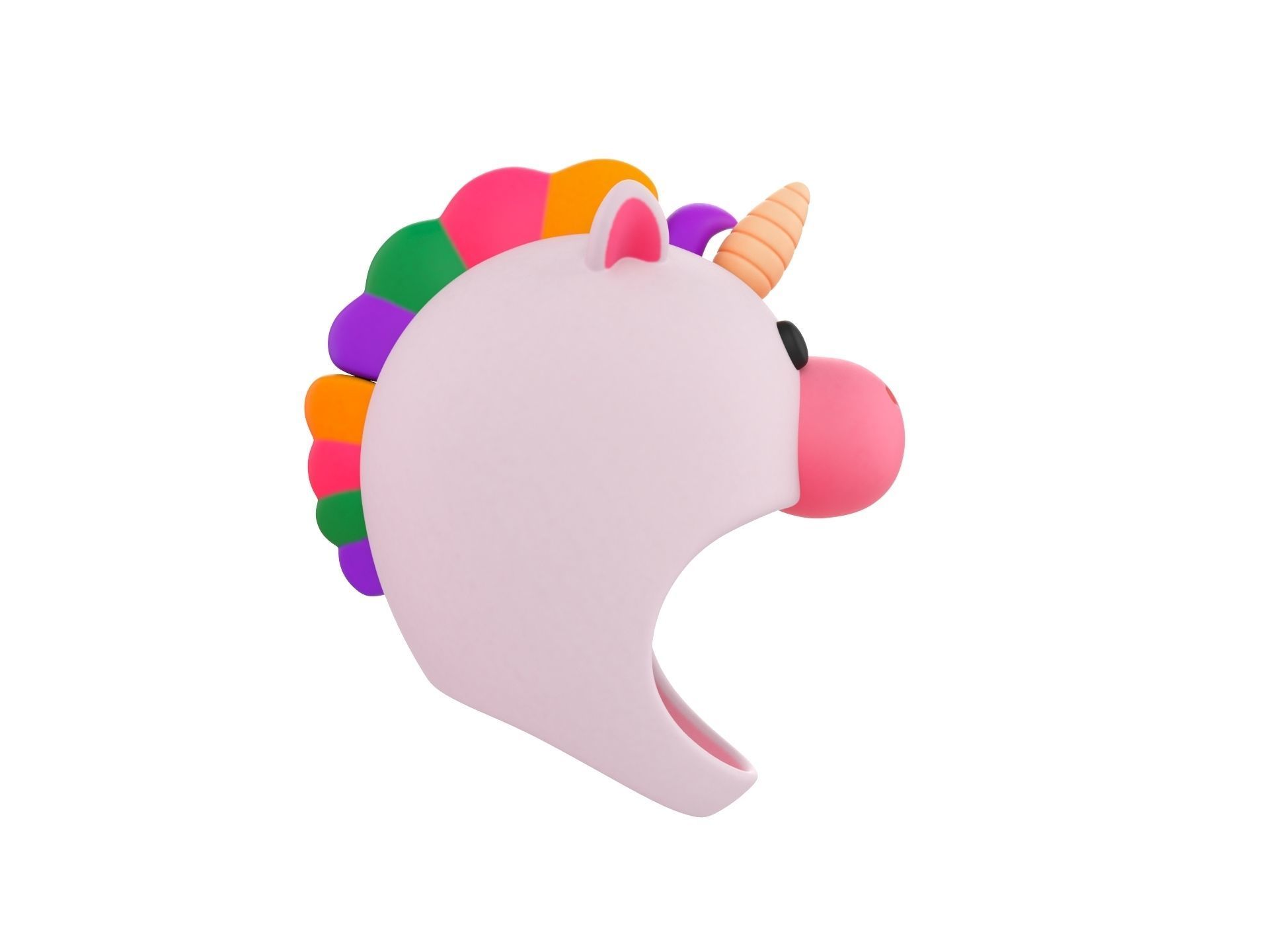 Prop046 Unicorn Hat 3D model_3
