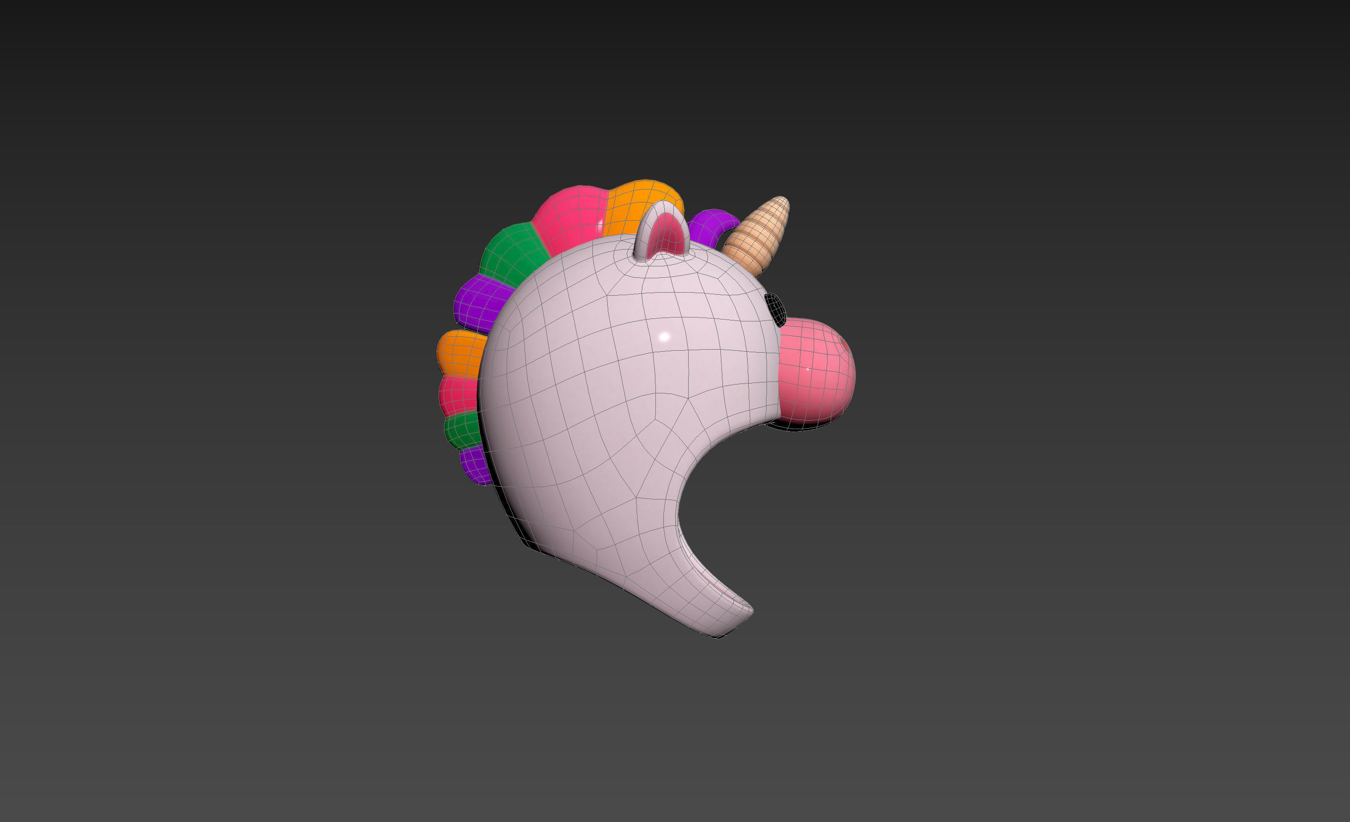 Prop046 Unicorn Hat 3D model_15