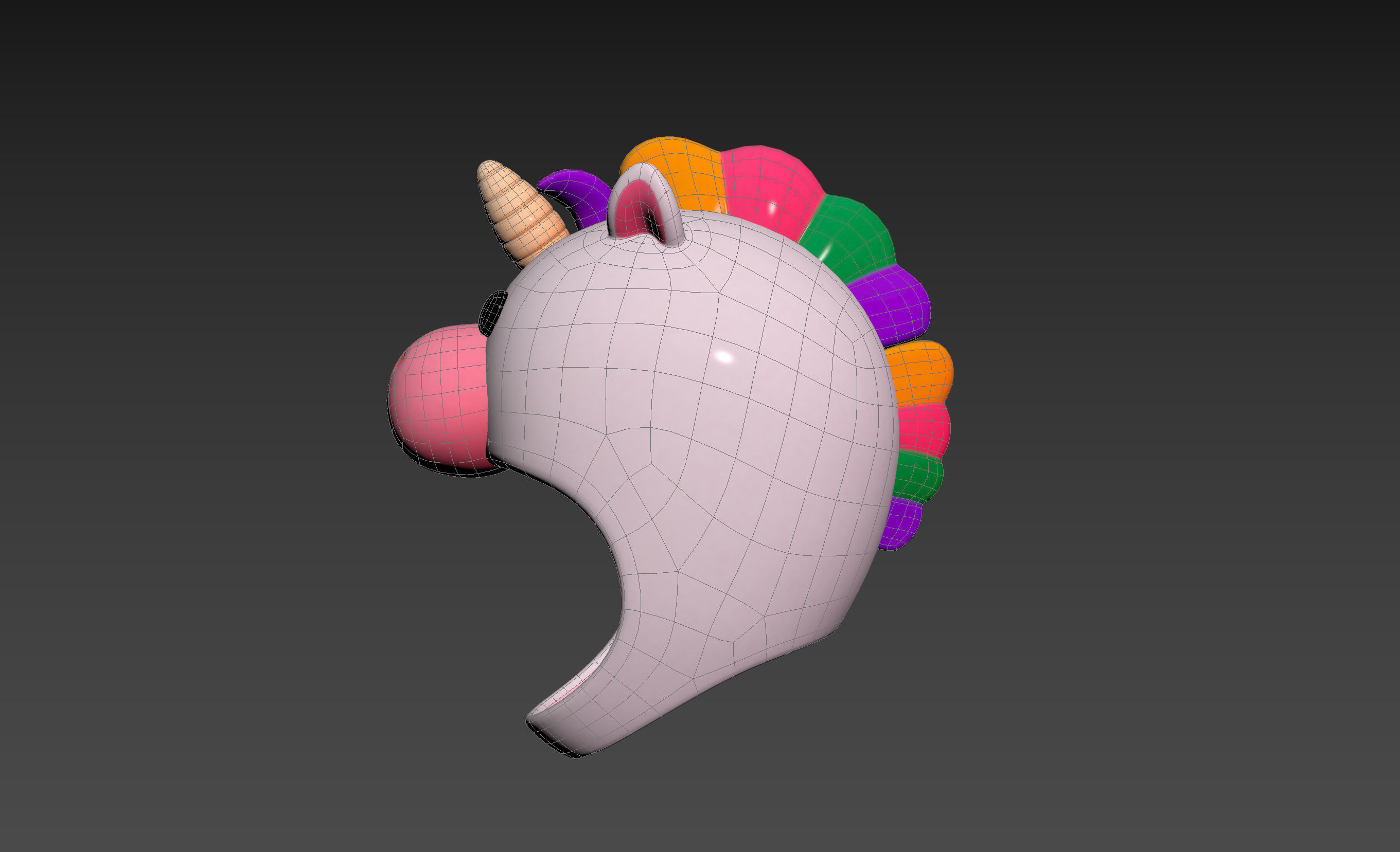 Prop046 Unicorn Hat 3D model_19