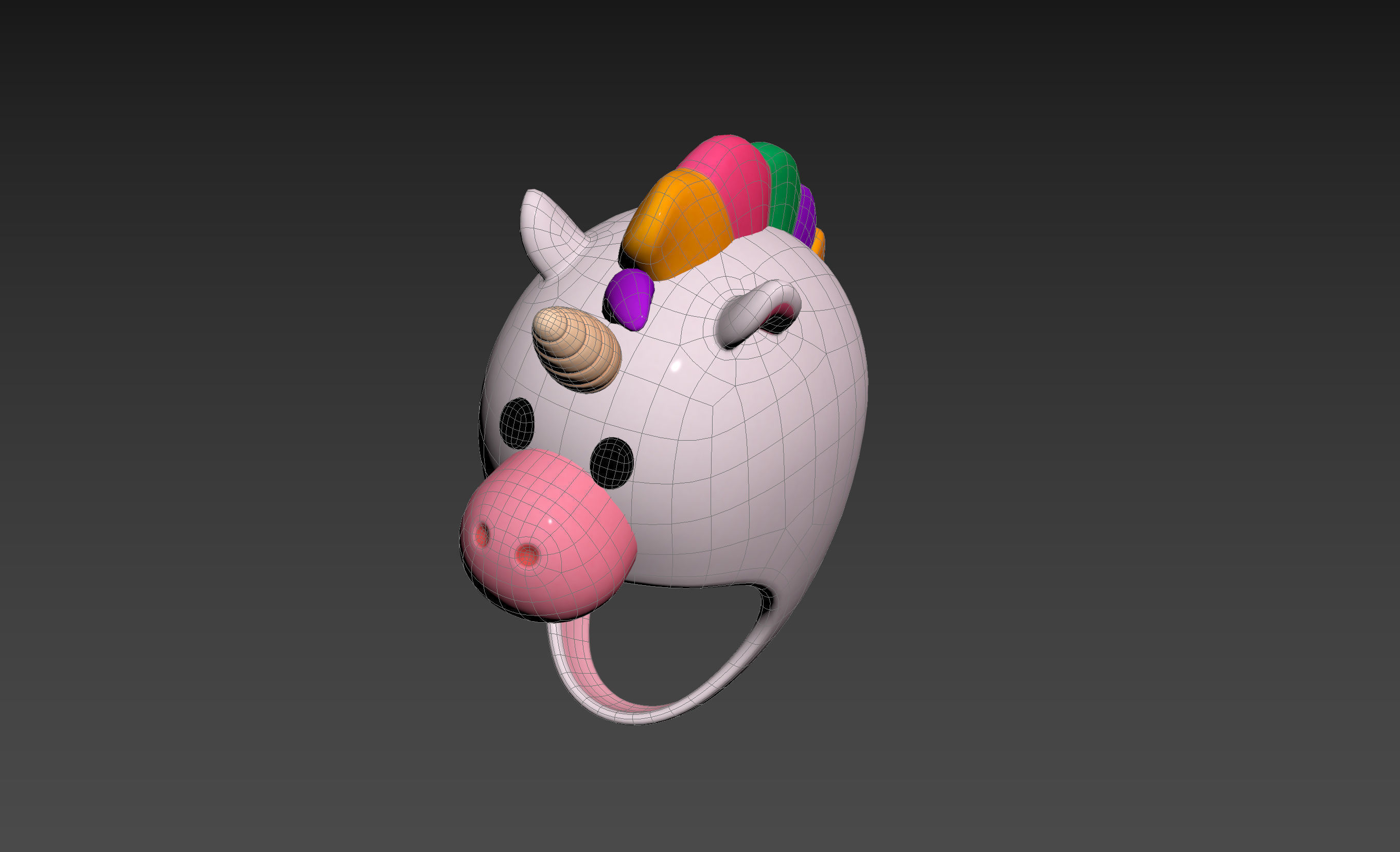 Prop046 Unicorn Hat 3D model_20