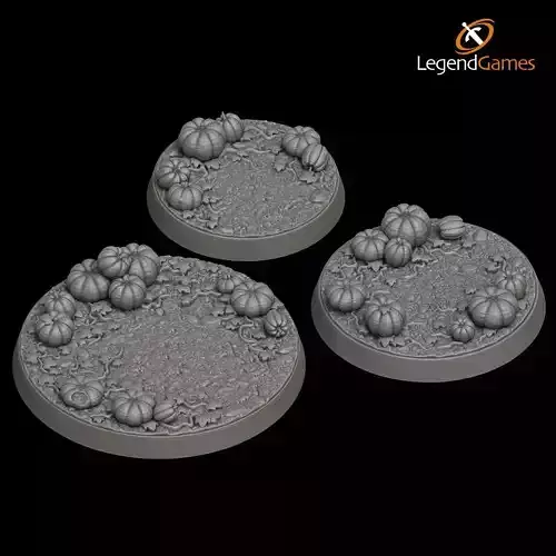 LegendGames Pumpkin Patch Figure Bases 3D print model