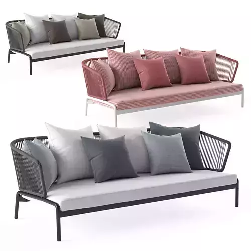 Roda Spool 3-seat Sofa 3D model