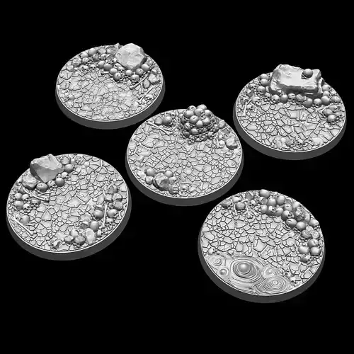 LegendGames Skull Bases - 50mm Round 3D print model