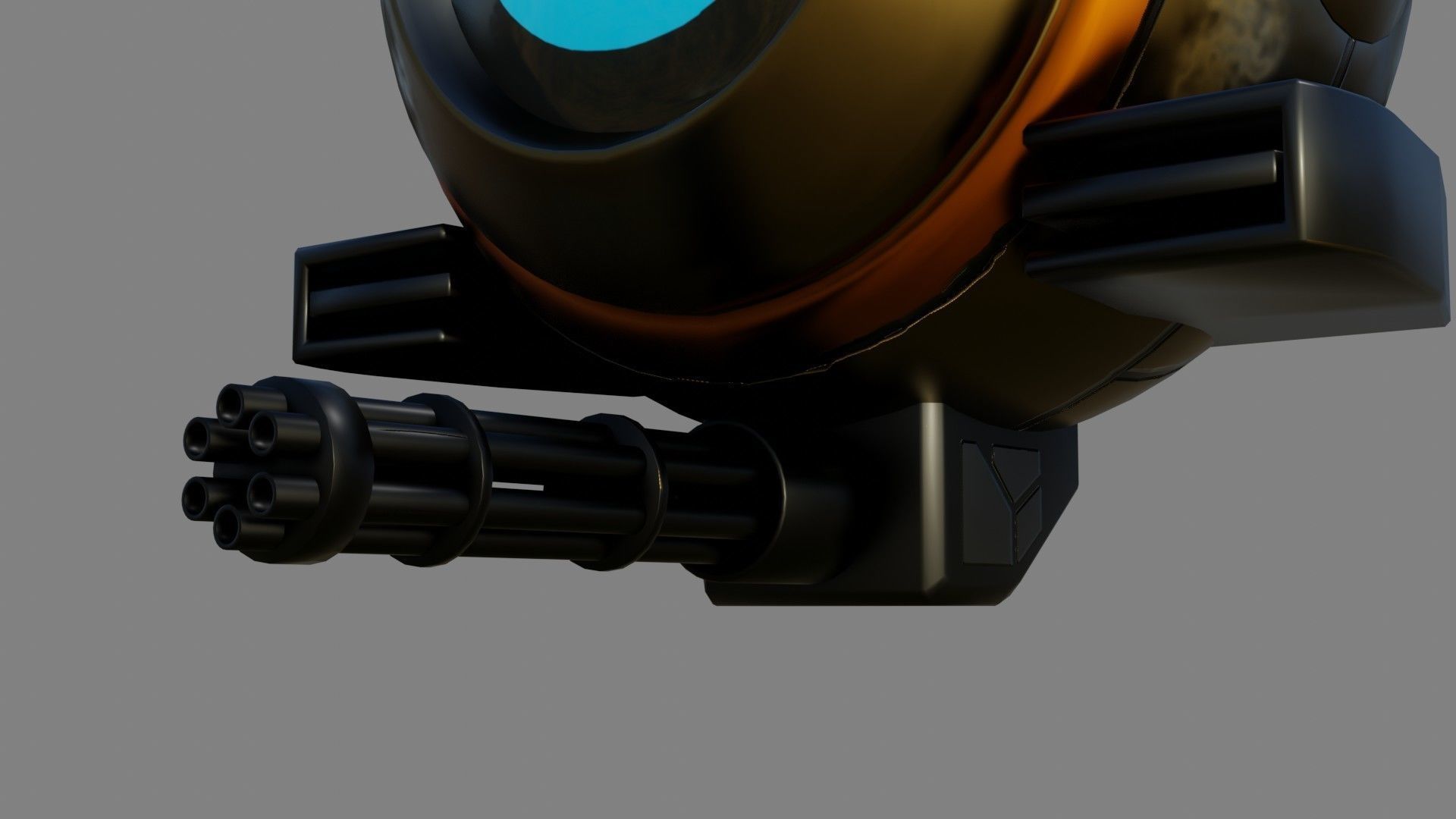 Sci-Fi Drone - Low Poly - Game Ready - PBR Low-poly 3D model_14