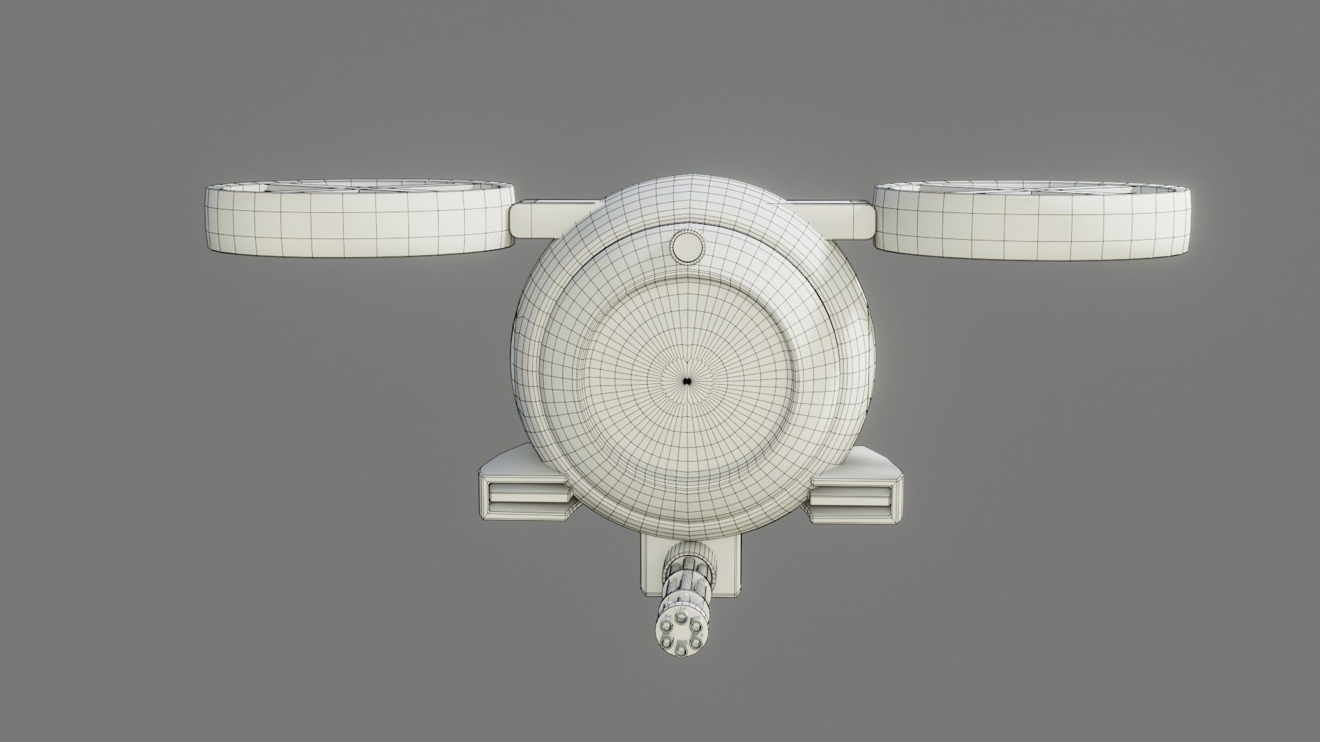 Sci-Fi Drone - Low Poly - Game Ready - PBR Low-poly 3D model_13