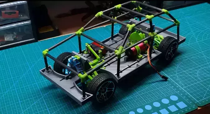 Fully 3d printed RC 3D print model