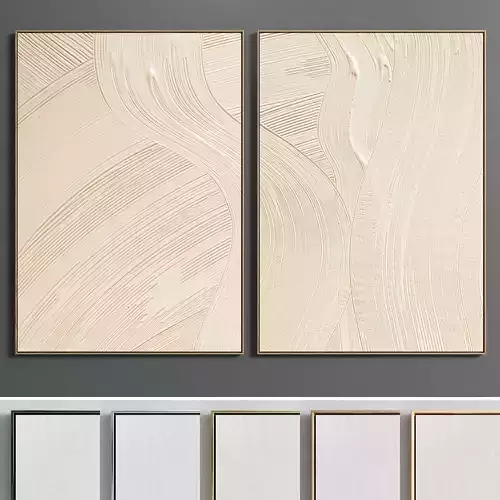 Plaster Two Photo Frame E-17