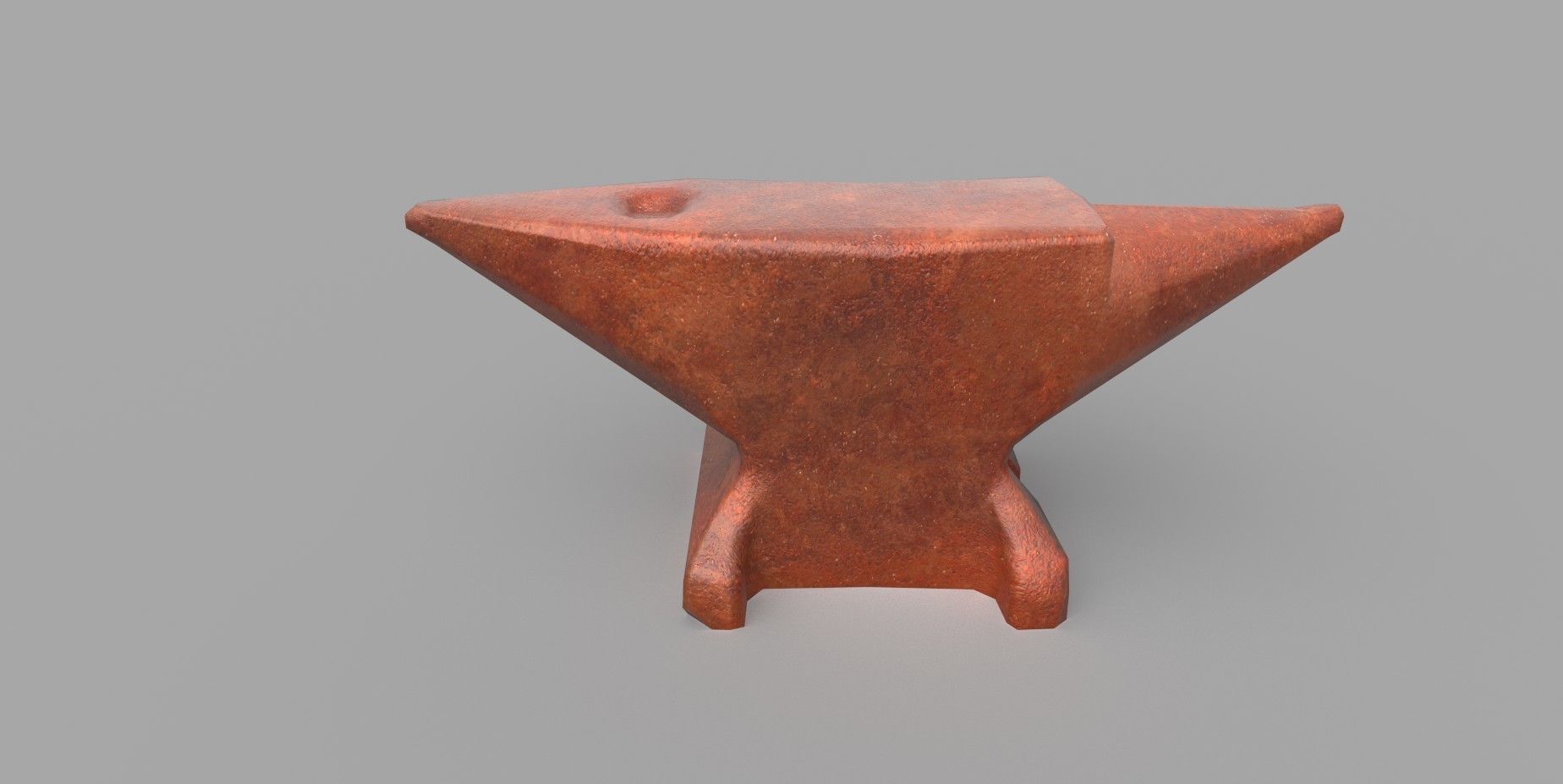 Anvil -low poly 3D modeling Low-poly 3D model_8