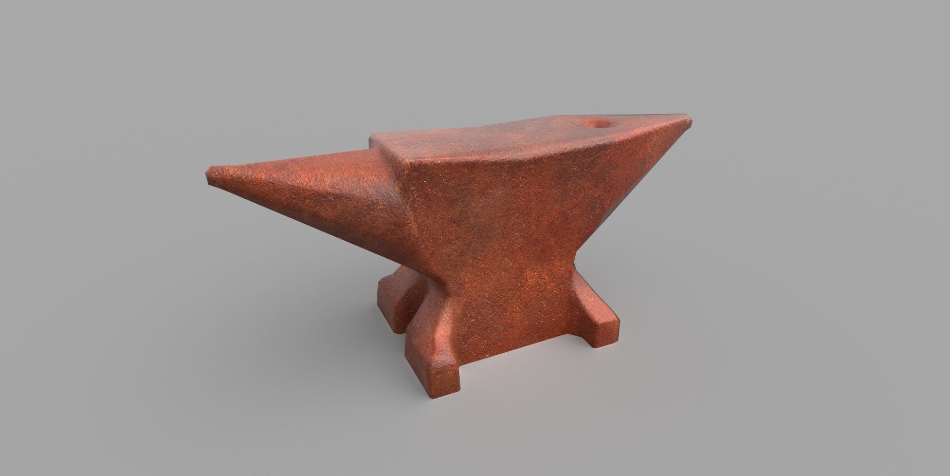 Anvil -low poly 3D modeling Low-poly 3D model_7