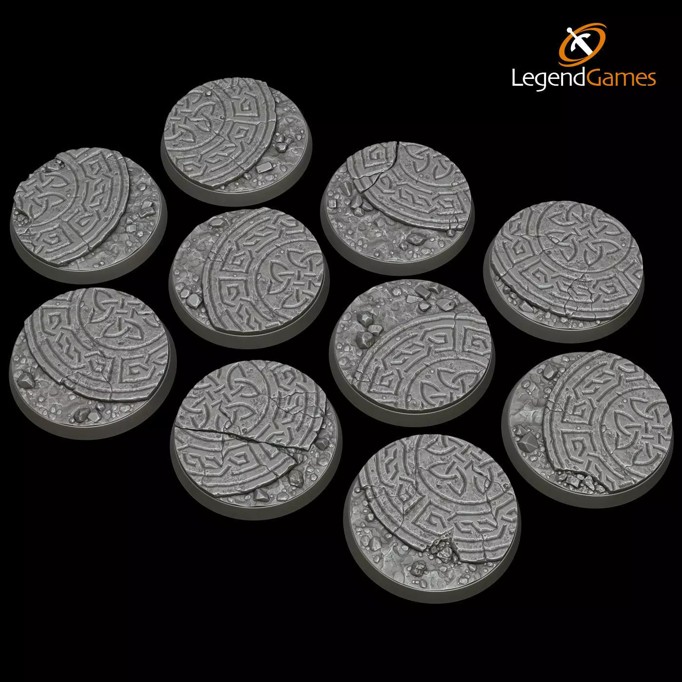 LegendGames Celtic Ruin Bases 3D print model_0