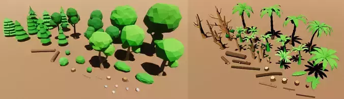 Low Poly Nature Pack Bundle
