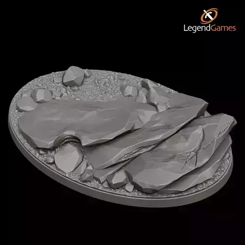 LegendGames Stone Figure Bases x2 3D print model