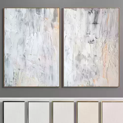 Plaster Two Photo Frame E-18