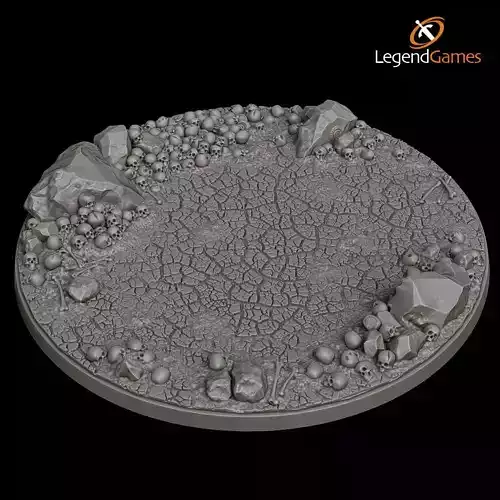 LegendGames Skull Bases - 130mm Round 3D print model