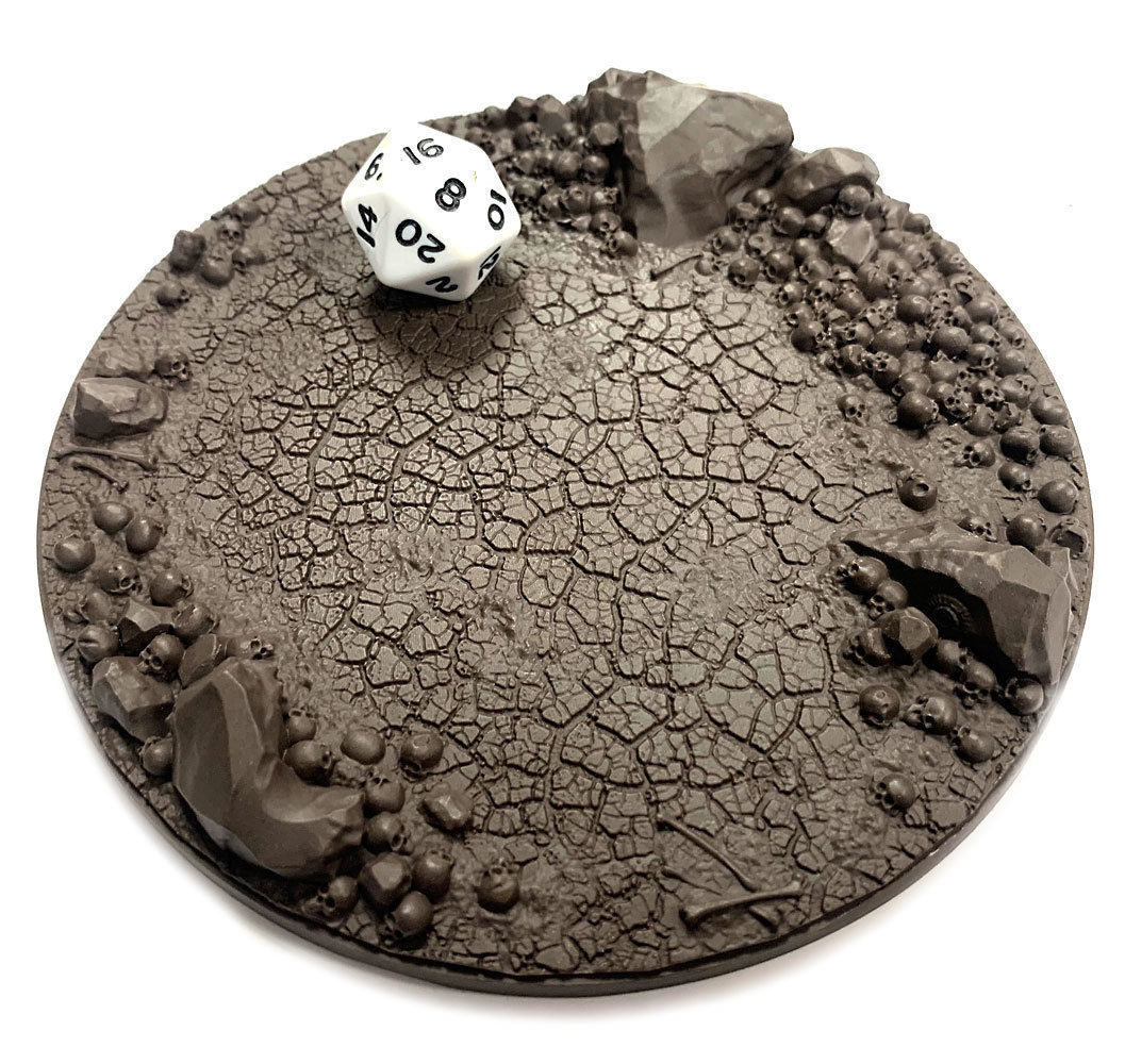 LegendGames Skull Bases - 130mm Round 3D print model_1