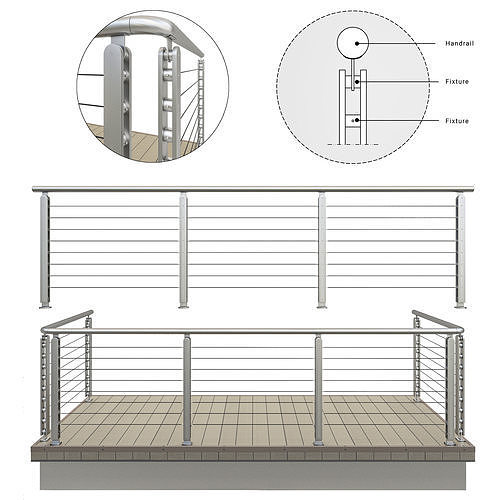 Cable Railing 3D model