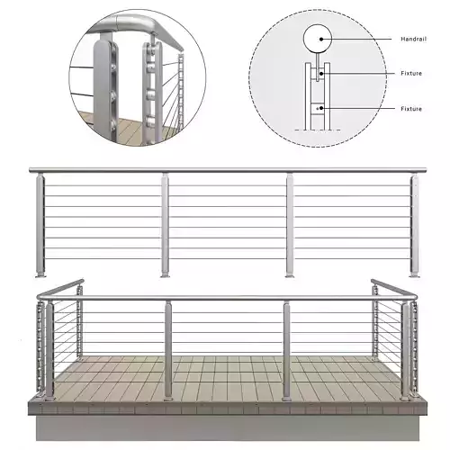 Cable Railing 3D model