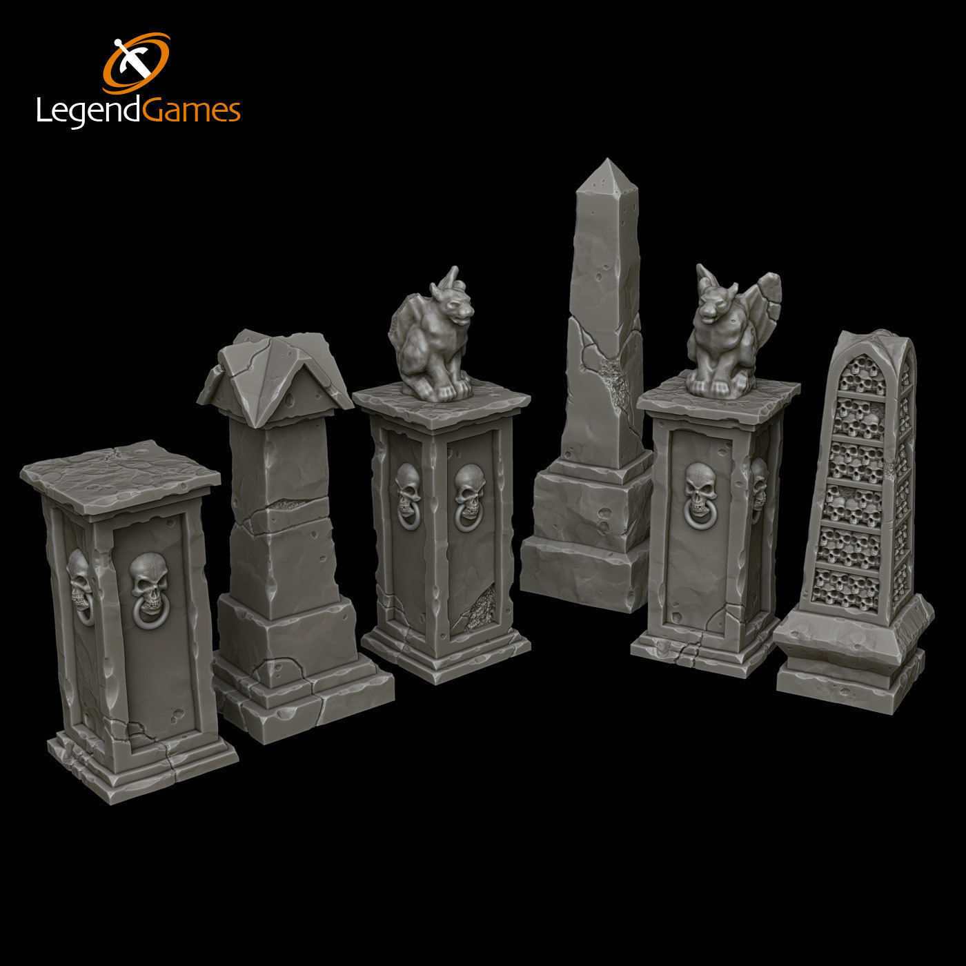 LegendGames Complete GraveYard Set  3D print model_3
