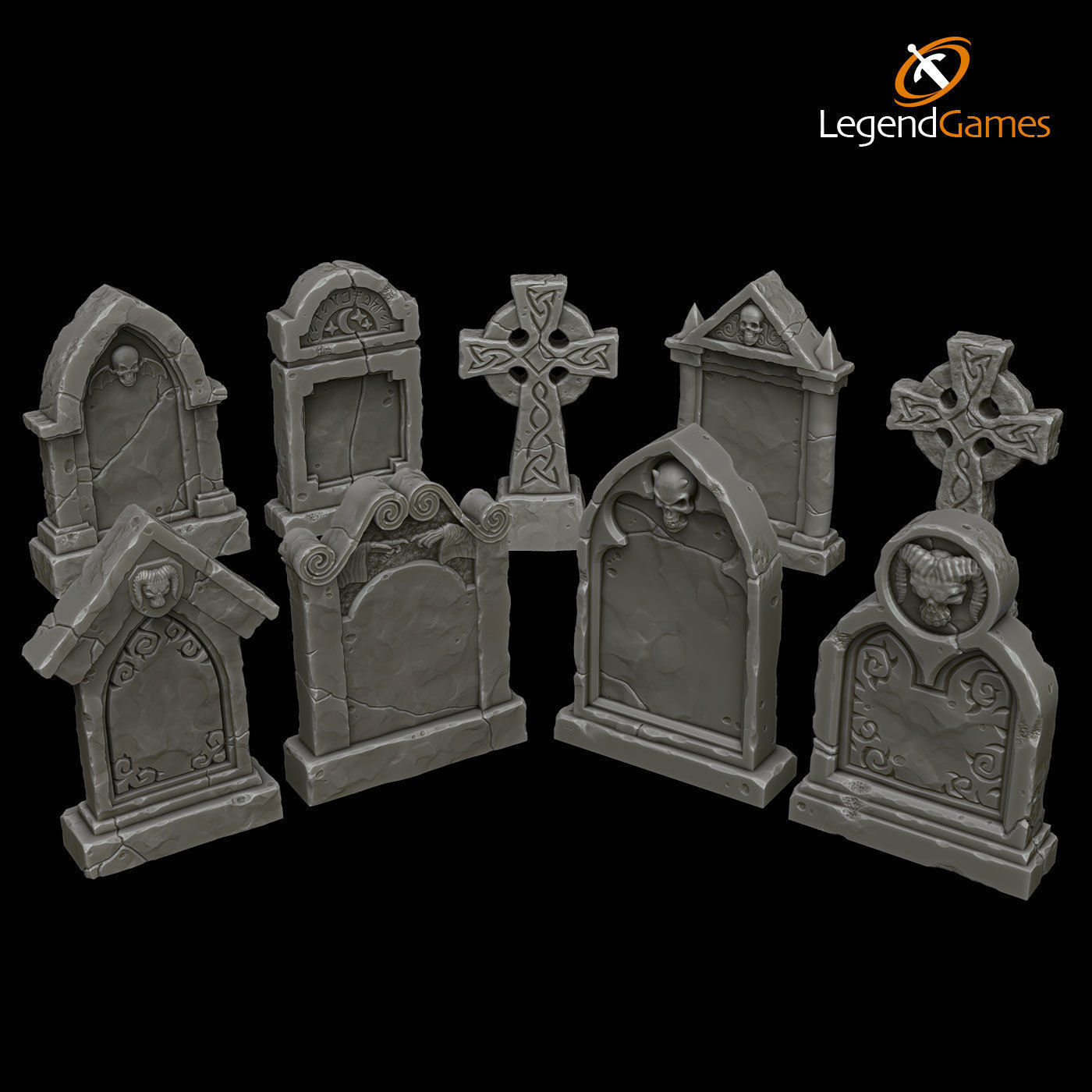 LegendGames Complete GraveYard Set  3D print model_5