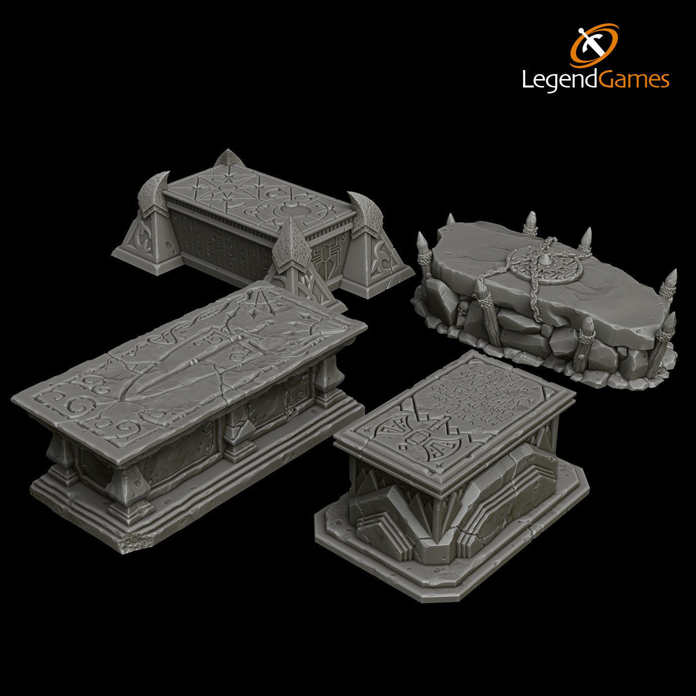 LegendGames Complete GraveYard Set  3D print model_6