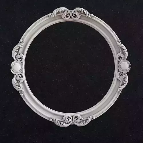 Carved Picture Frame Frame baroque Mirror Picture frame 2 3D print model