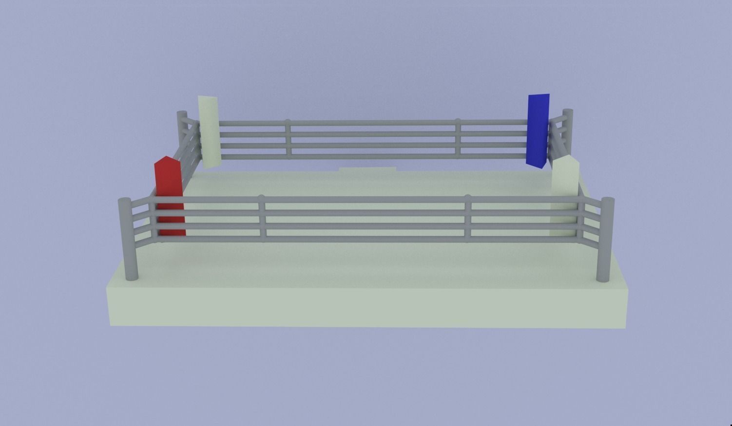 Boxing ring 3D model_5