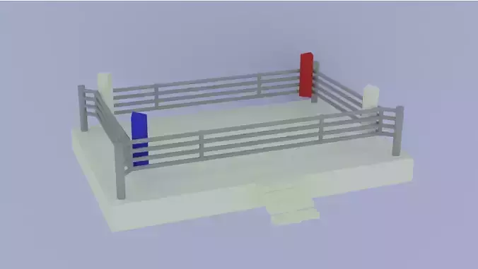 Boxing ring 3D model