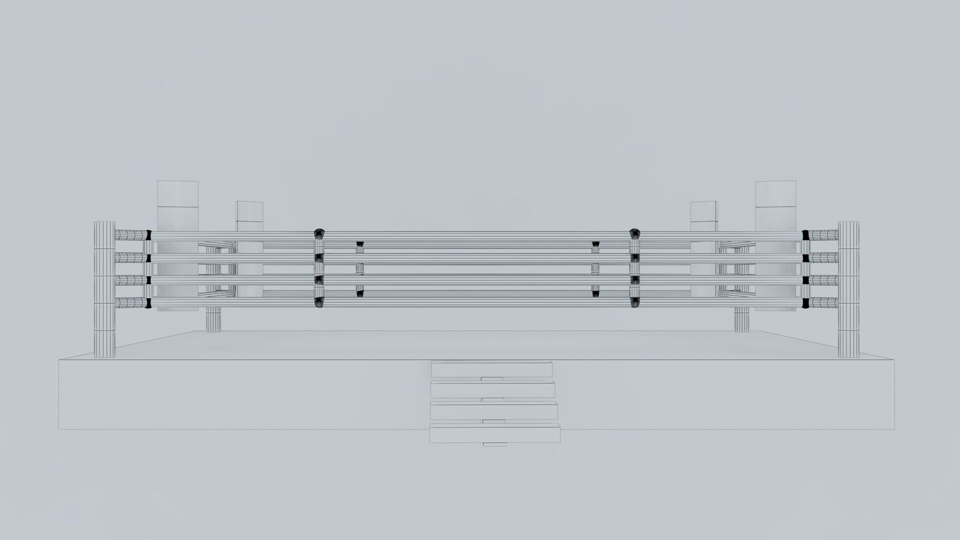 Boxing ring 3D model_11