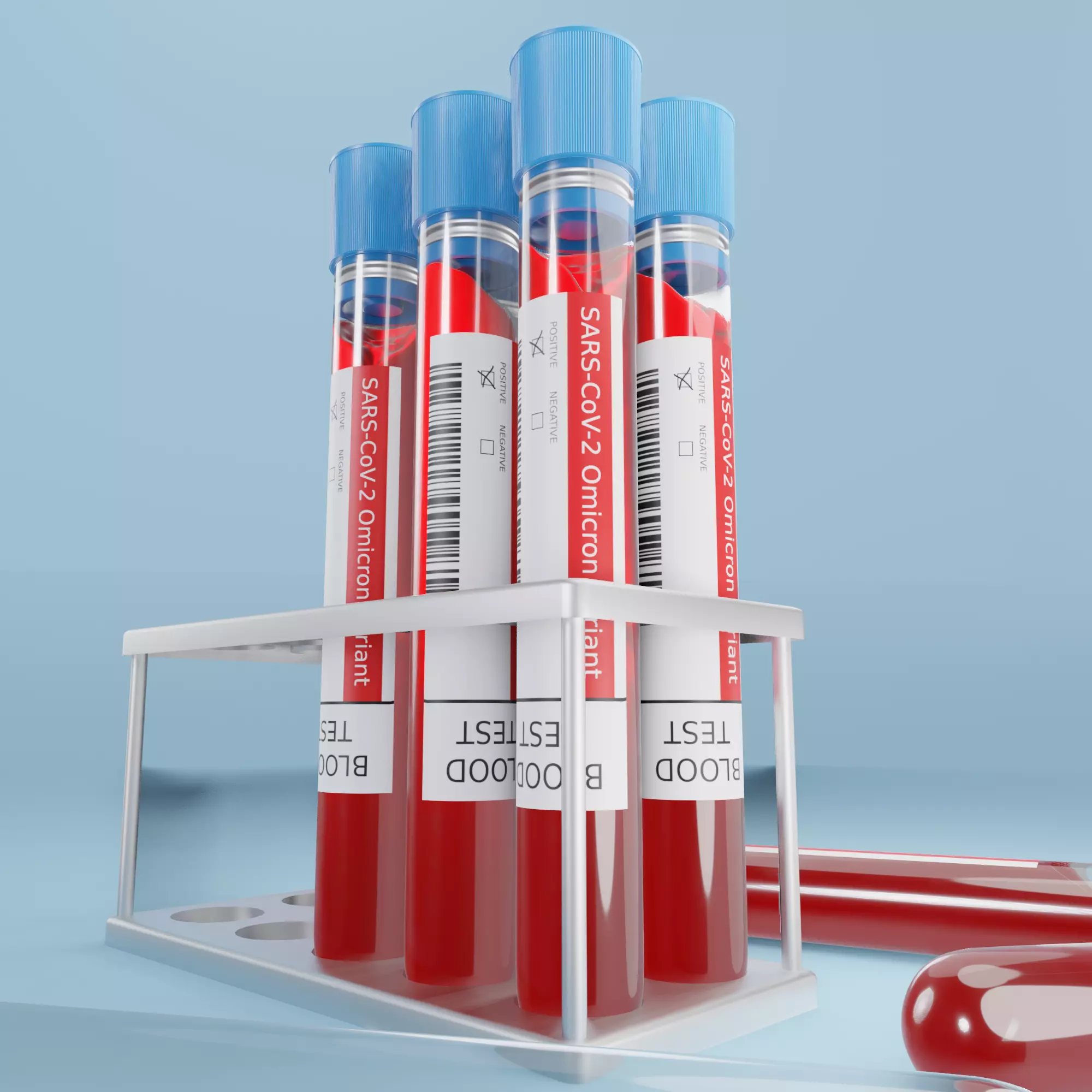 OMICRON Blood Test Scene 3D model