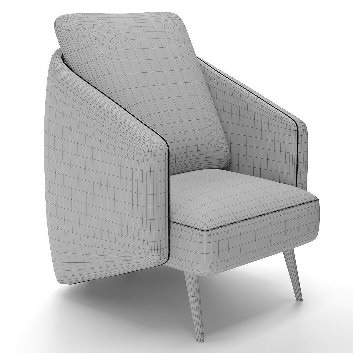 armchair 16 3D model_3