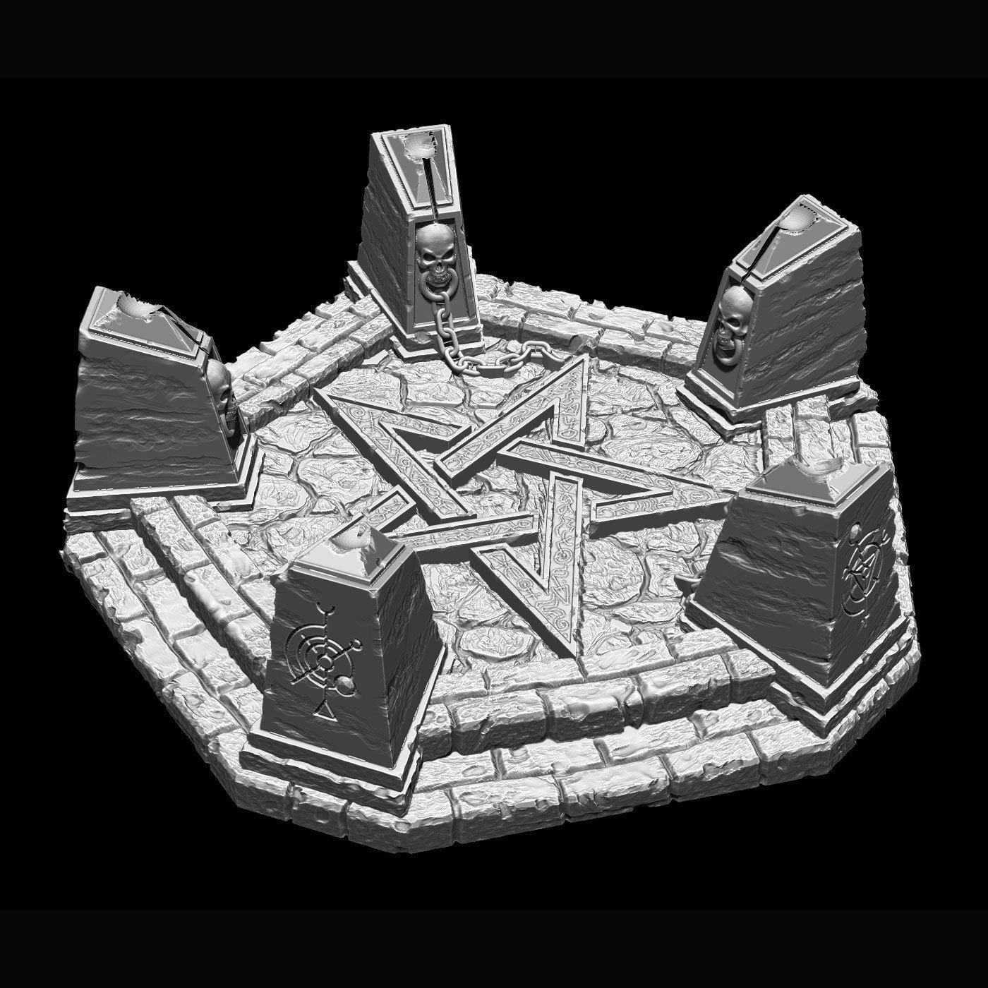 LegendGames Necromancer Lair Full Set 3D print model_8
