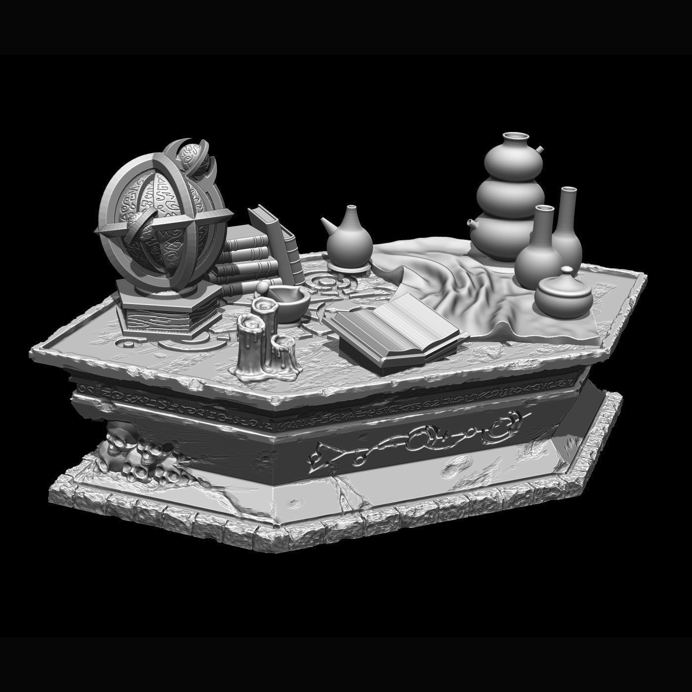 LegendGames Necromancer Lair Full Set 3D print model_13
