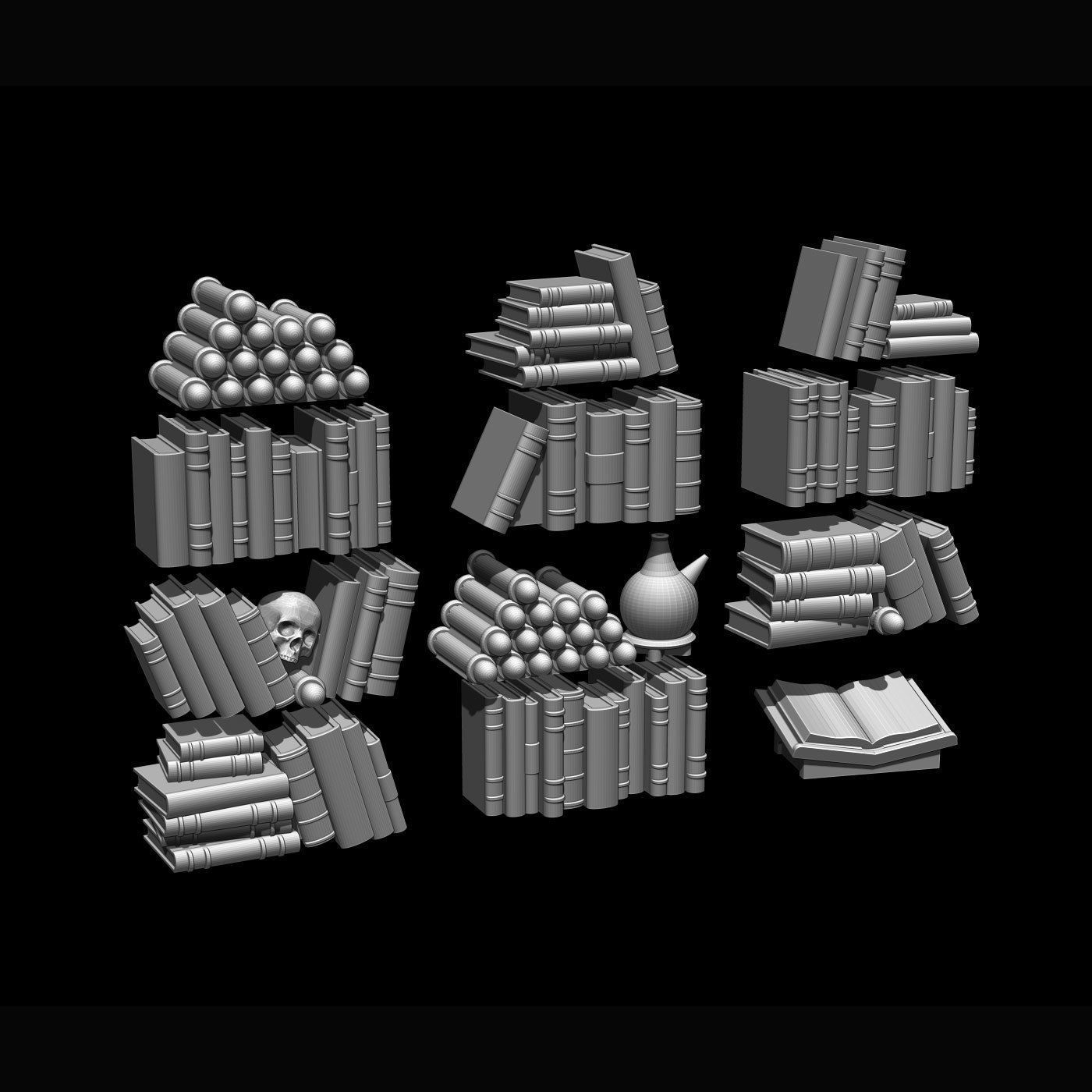 LegendGames Necromancer Lair Full Set 3D print model_5