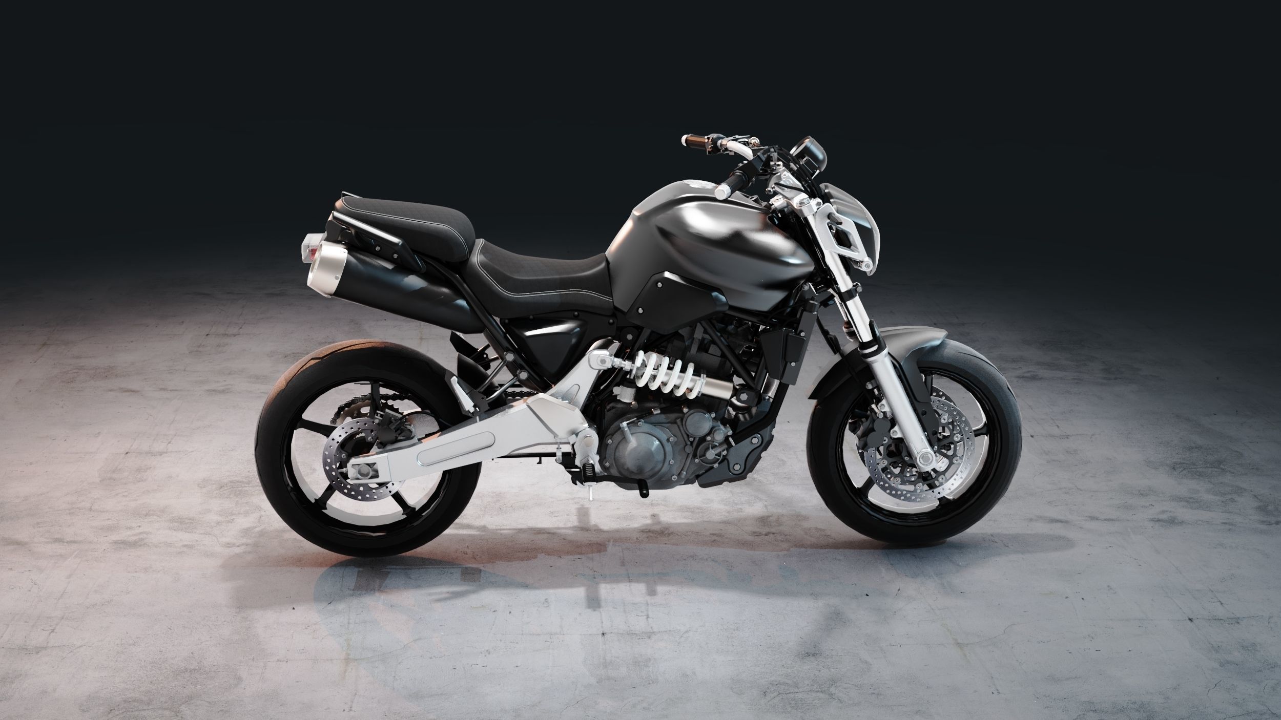 Yamaha Mt 03 660  3D model_5