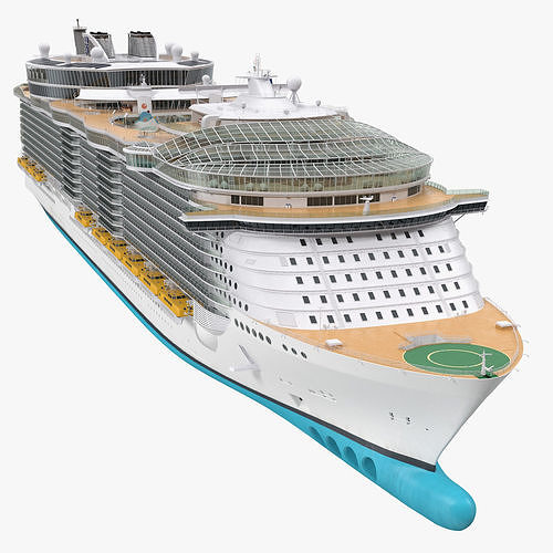 Cruise Ship Simple Details Generic 3D model