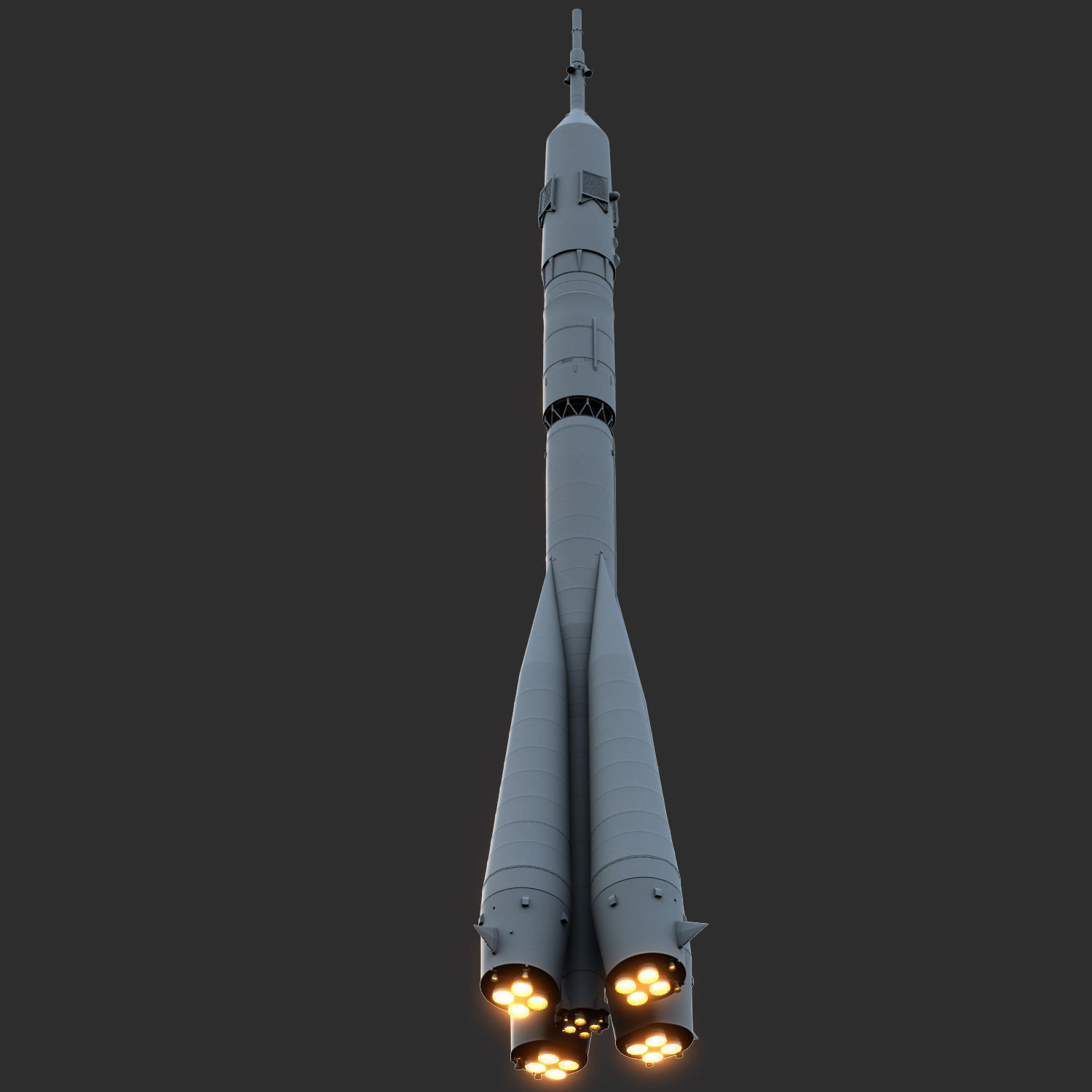 Soyuz Rocket Launch - Animated 3D model_5