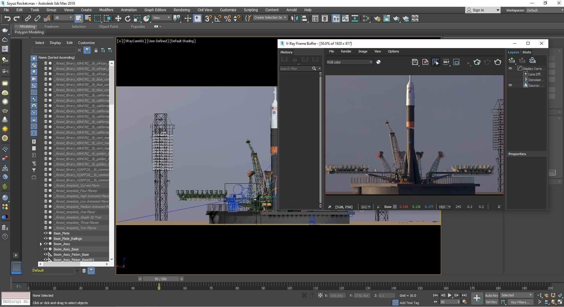 Soyuz Rocket Launch - Animated 3D model_4