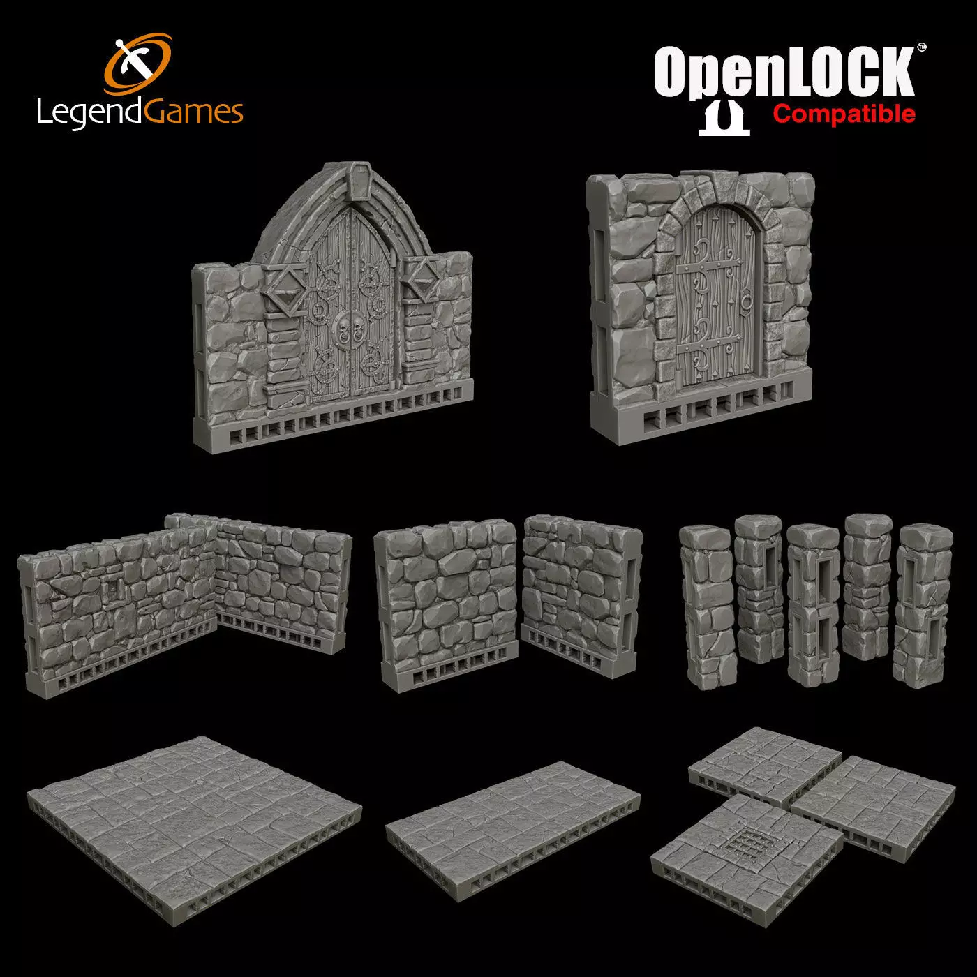 LegendGames OpenLOCK basic Room 3D print model_0