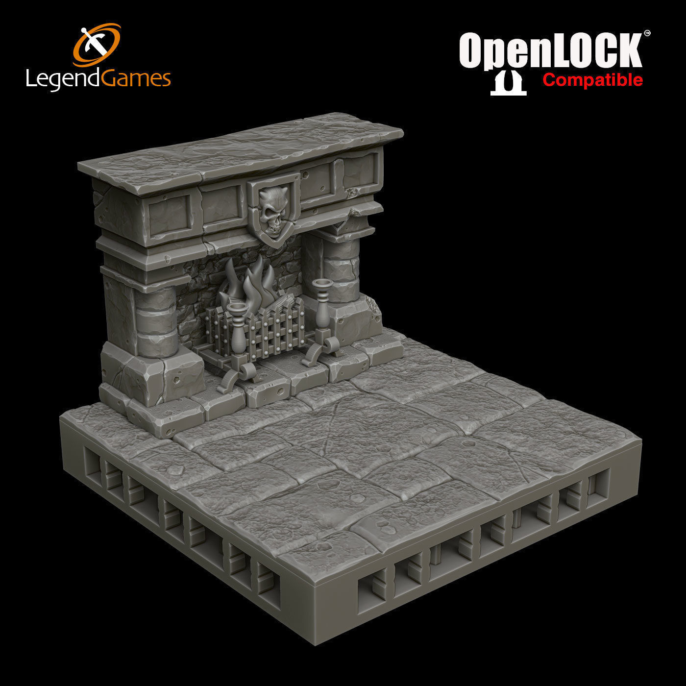 LegendGames OpenLOCK basic Room 3D print model_6