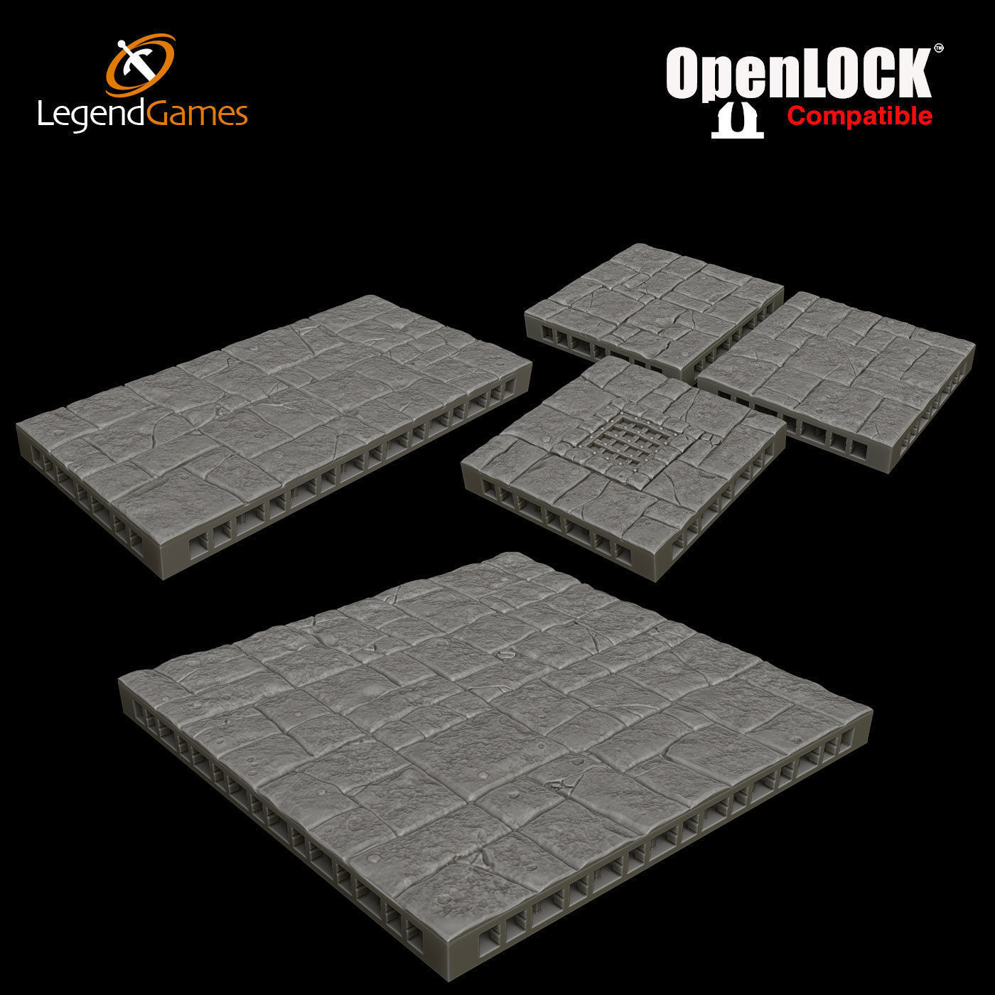 LegendGames OpenLOCK basic Room 3D print model_1