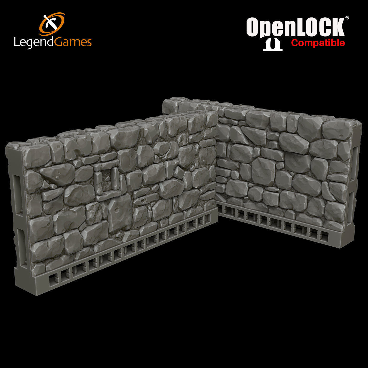 LegendGames OpenLOCK basic Room 3D print model_13
