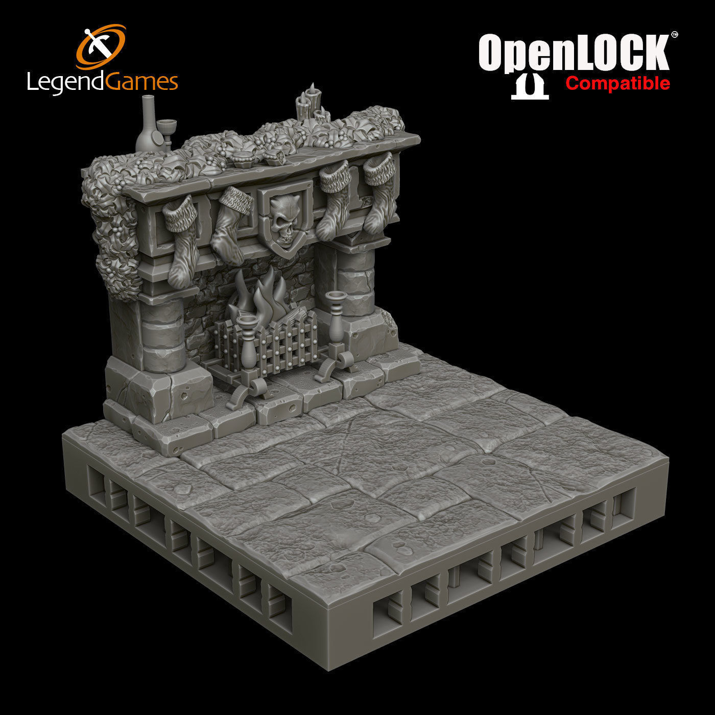 LegendGames OpenLOCK basic Room 3D print model_8