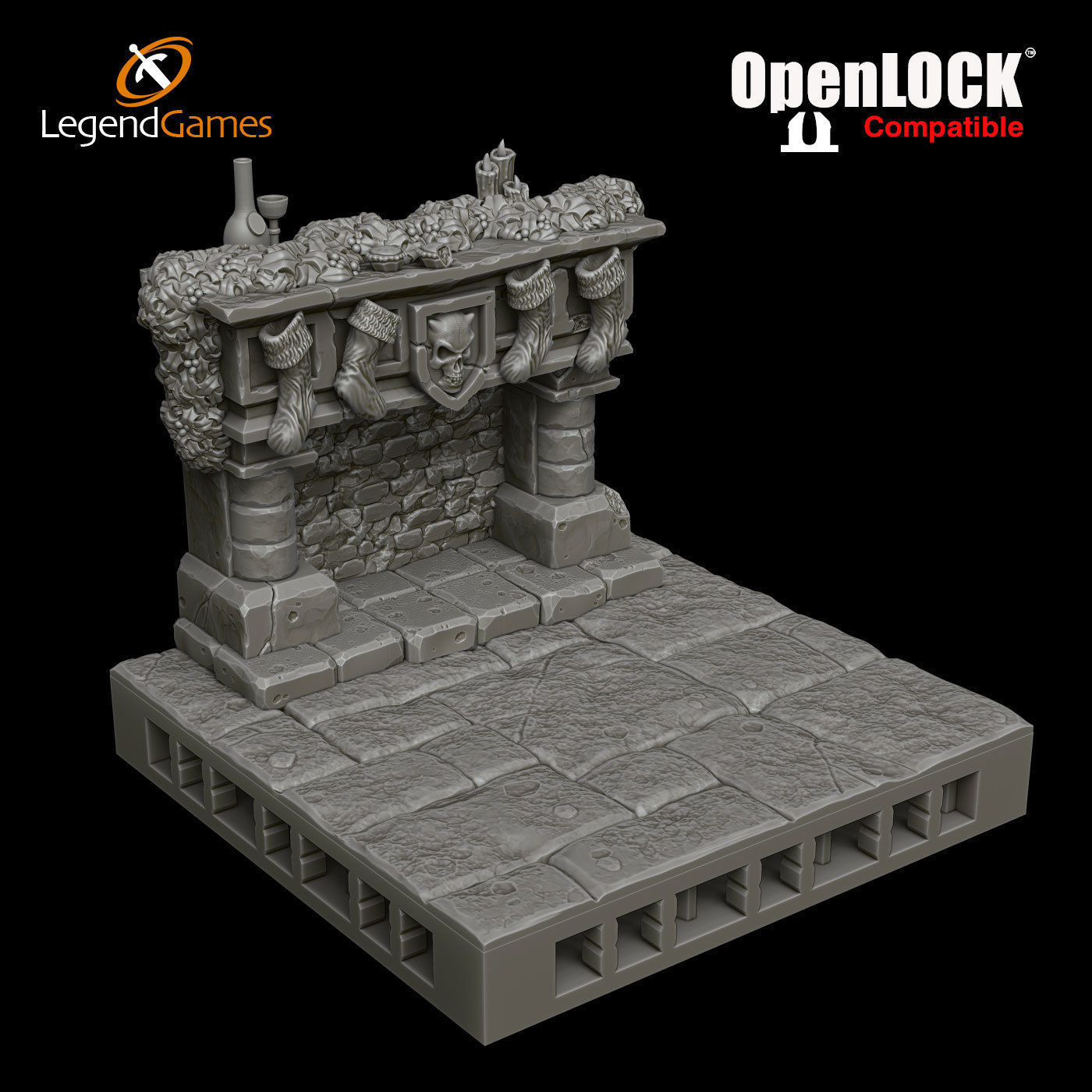 LegendGames OpenLOCK basic Room 3D print model_7