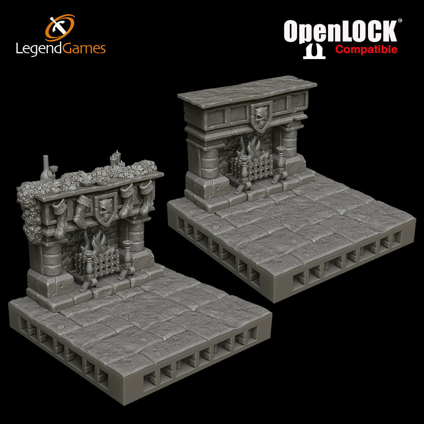 LegendGames OpenLOCK basic Room 3D print model_4