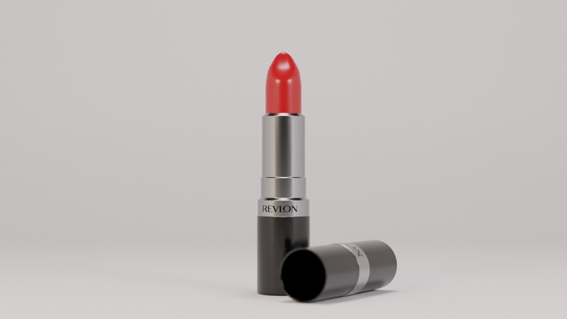 Revlon Lipstick Low-poly 3D model_1