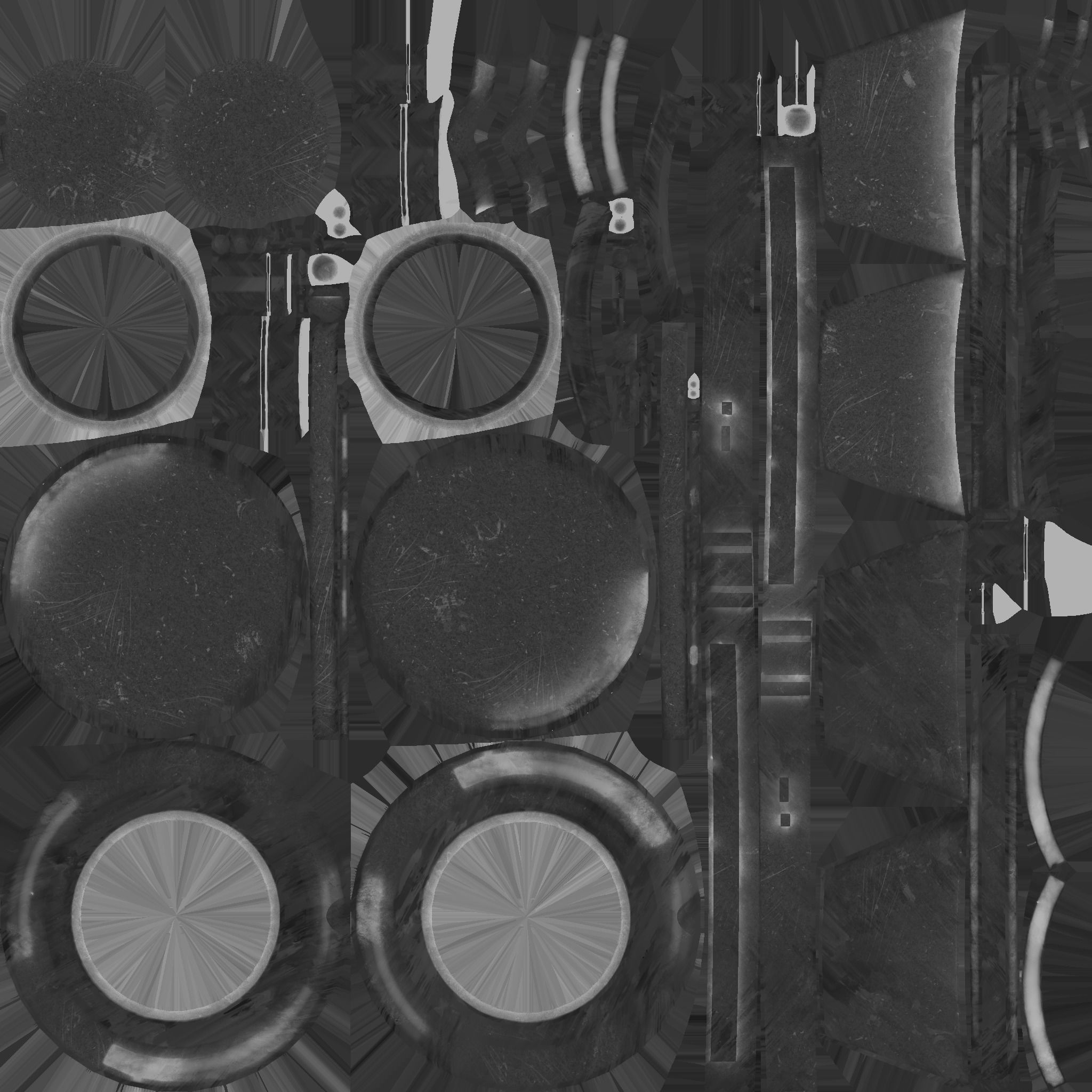 SciFi Glasses G06 Gold - Character Design Fashion Low-poly 3D model_24