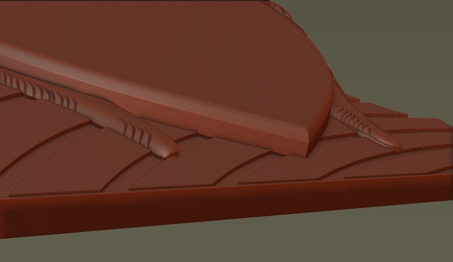 Angel and Heart Tombstone 3D print model_10