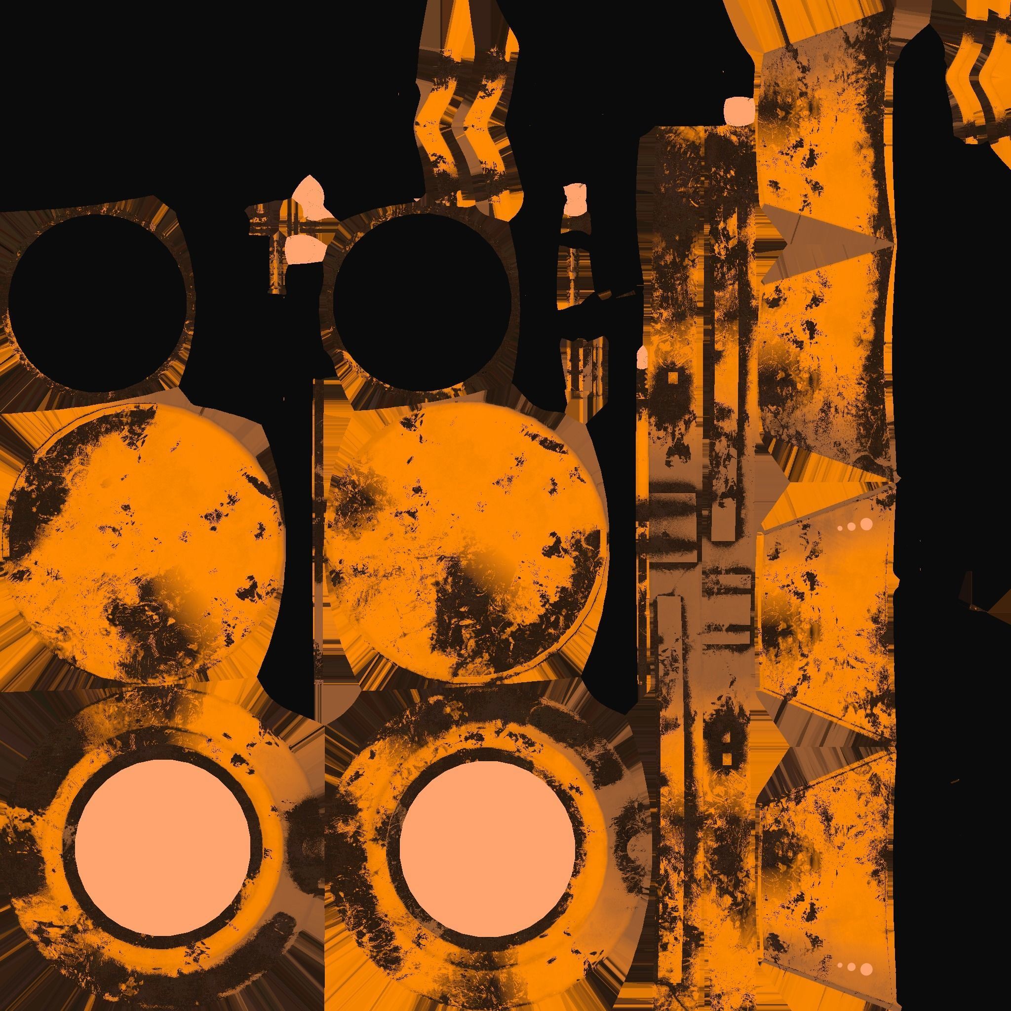 SciFi Glasses G07 Orange Dirt - Character Design Fashion Free low-poly 3D model_19